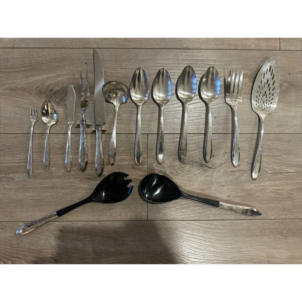 Oneida‎ Silver Nobility Plate  REVERIE Silverplate Salad Serving Set